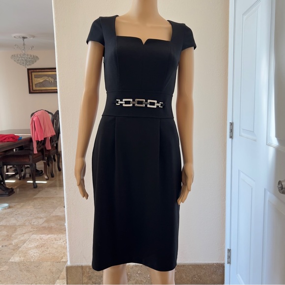 💥SALE💥White House Black Market Cap Sleeve dress 2 - Picture 2 of 5